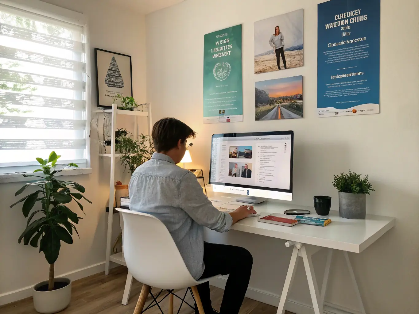 A person successfully submitting a document online, representing the convenience of Easy CSLB's online services.